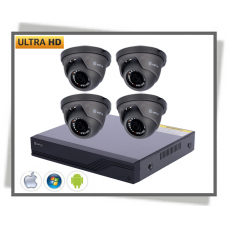HDCVI Safire Smart Artificial Intelligence Full Hd 3K Videoovervågning Turret Kamera Sæt 4